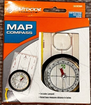 Map Compass with Lanyard by Outdoor Products