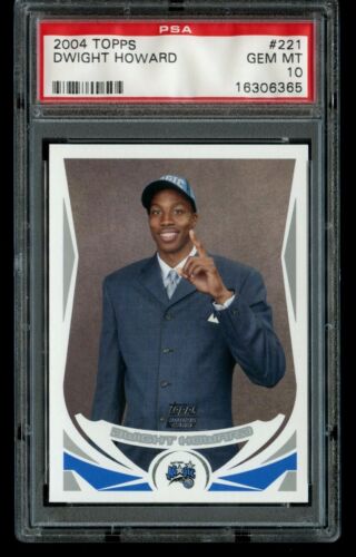 2004-05 Topps Dwight Howard Rookie #221 RC Orlando Magic PSA 10 Gem Mint - Picture 1 of 2