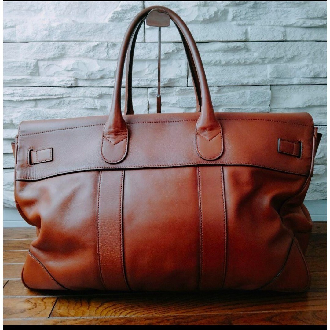 Brunello Cucinelli Leather Weekender Traveling Bag Light