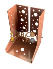 Staffa Scarpa Ancoraggio per Travi in Legno, Supporto Verniciato Colore Marrone