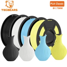 TECBEARS 4kg PLA Classic 3D Printer Filament High Speed 600mm/s 1.75mm Neatly
