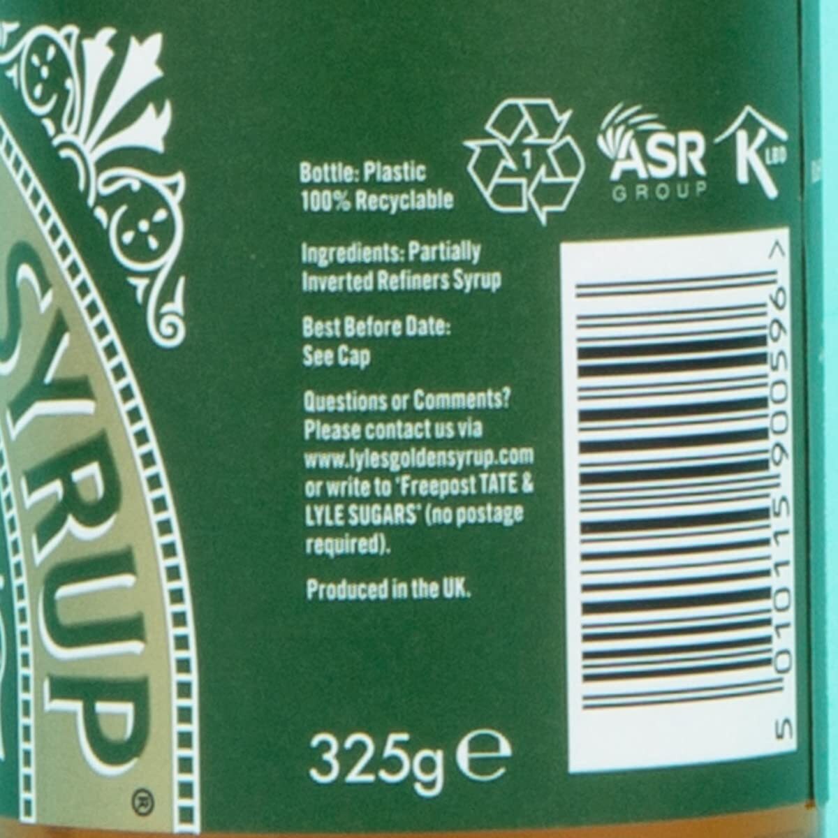Lyle's Golden Syrup Baking Bottle Pack of 2 Easy Squeeze 11 Ounce Bottles