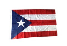 3x5 Embroidered Puerto Rico Dark Blue 600D 2ply Nylon Flag 3'x5'