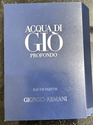 ACQUA DI GIO PROFONDO by GEORGIO ARMANI PARFUM Men. Spray Sample 1.2ml.  France