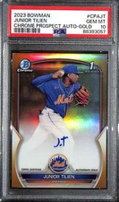 2023 Bowman Chrome Gold Refractor Junior Tilien Rookie Auto 41/50 PSA 10 GEM MT