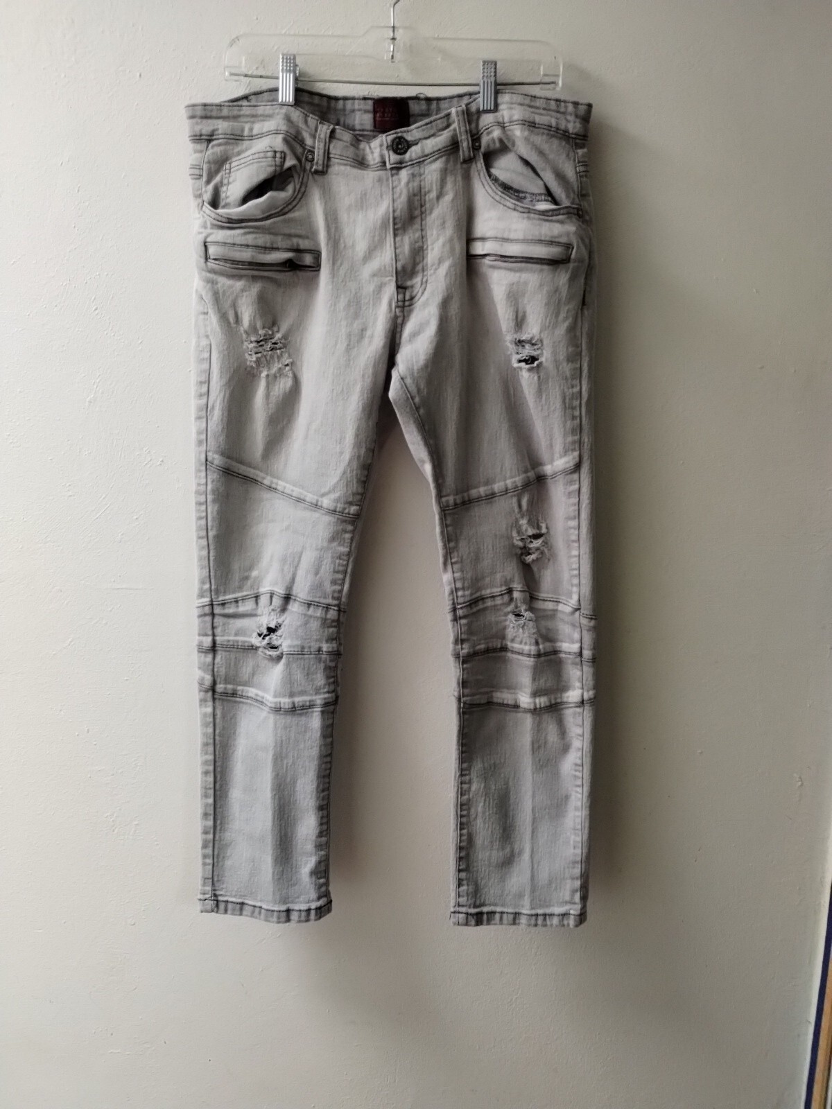 Men’s Grey Truth Substance Jeans skinny fit Light gray 34/30
