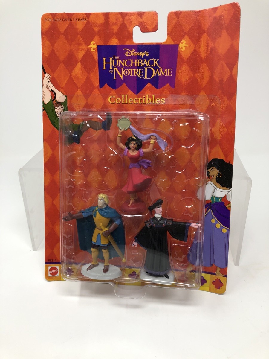 Vintage The Hunchback of Notre Dame Figures 3 Piece Disney/Mattel