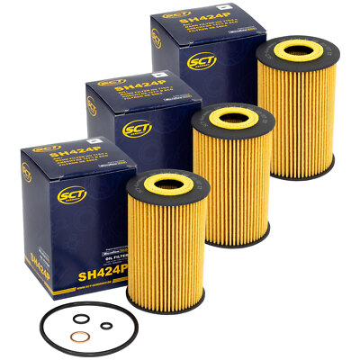 Ölfilter 3 X SCT SH 424 P für BMW Z3 Z 5er 5 er 518 E34 3er 3 er E36 E46 316 318