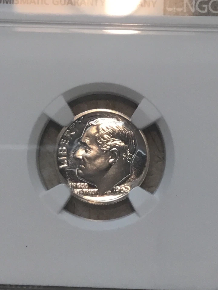 PF66 SILVER 1962 10c NGC MINT SET 2005 Jefferson Buffalo & Ocean 1/4 Pound Coin - Image 3 of 4