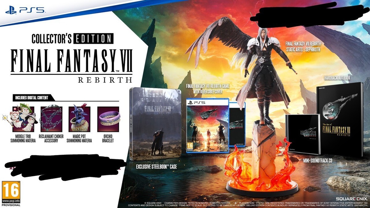 Final Fantasy VII Rebirth PS5 Collector's Edition New And Sealed