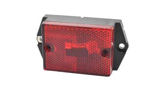 Red Rectangle Single-Bulb Clearance/ Marker Light ~ GROTE 46392-5
