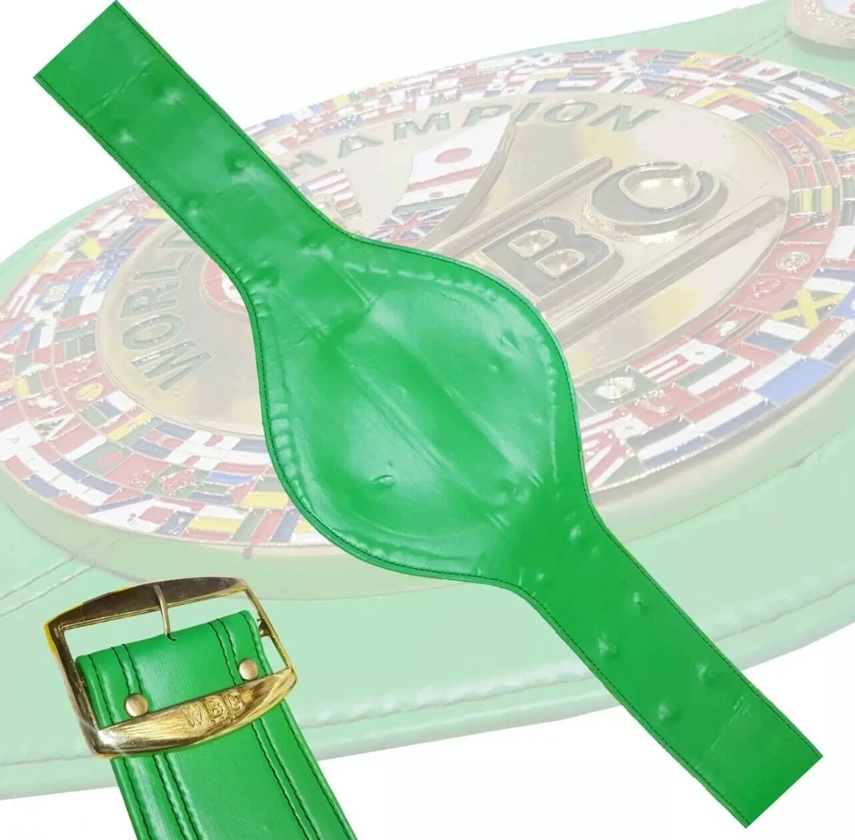 WBC Championship Boxing Belt 3D Replica Adult Titles Green With Carrying Bag - Image 2 of 3