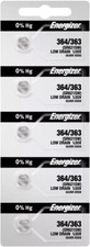 5 x Fresh Stock Energizer Watch Silver Oxide Batteries 364/363 SR621SW Battery