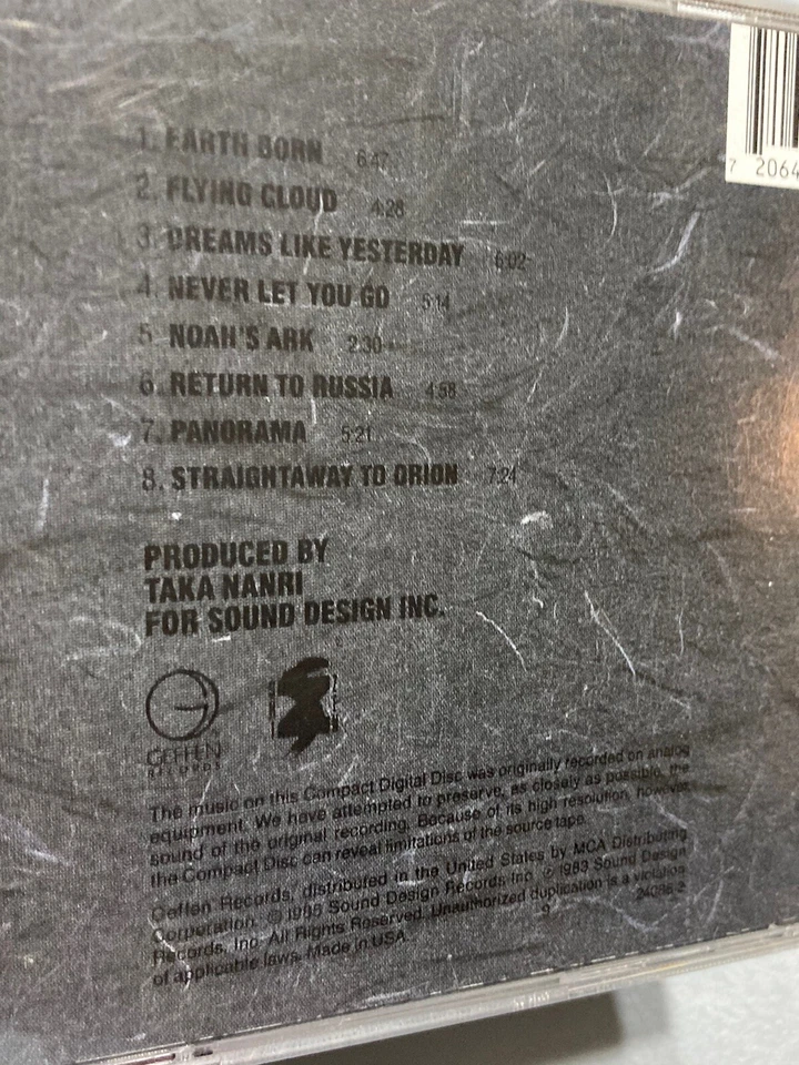 KITARO SILVER CLOUD CD Geffen 1983 & The world Of Kitaro CD Foto 4 de 4