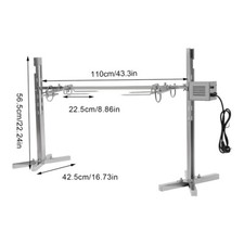 PRO Grillspieß Motor Edelstahl Spanferkelgrill Lammgrill BBQ Grill Barbecue 30KG
