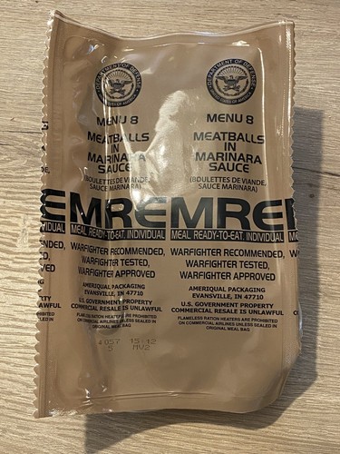 Ration De Combat Militaire Américaine MRE US 03/2027 Menu 5