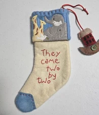 Noah's Arc Baby Primitive Style  Christmas Stocking by MIDWEST 