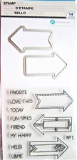 Arrows Clear Stamp & Die Set by Hampton Art SC0786 NEW!