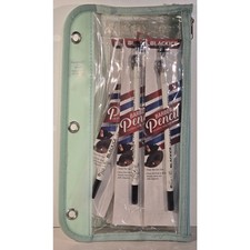 Black Ice Barber Pencil Lot 4 Hairline Marking Pencils BPEN002 w Zipper Bag