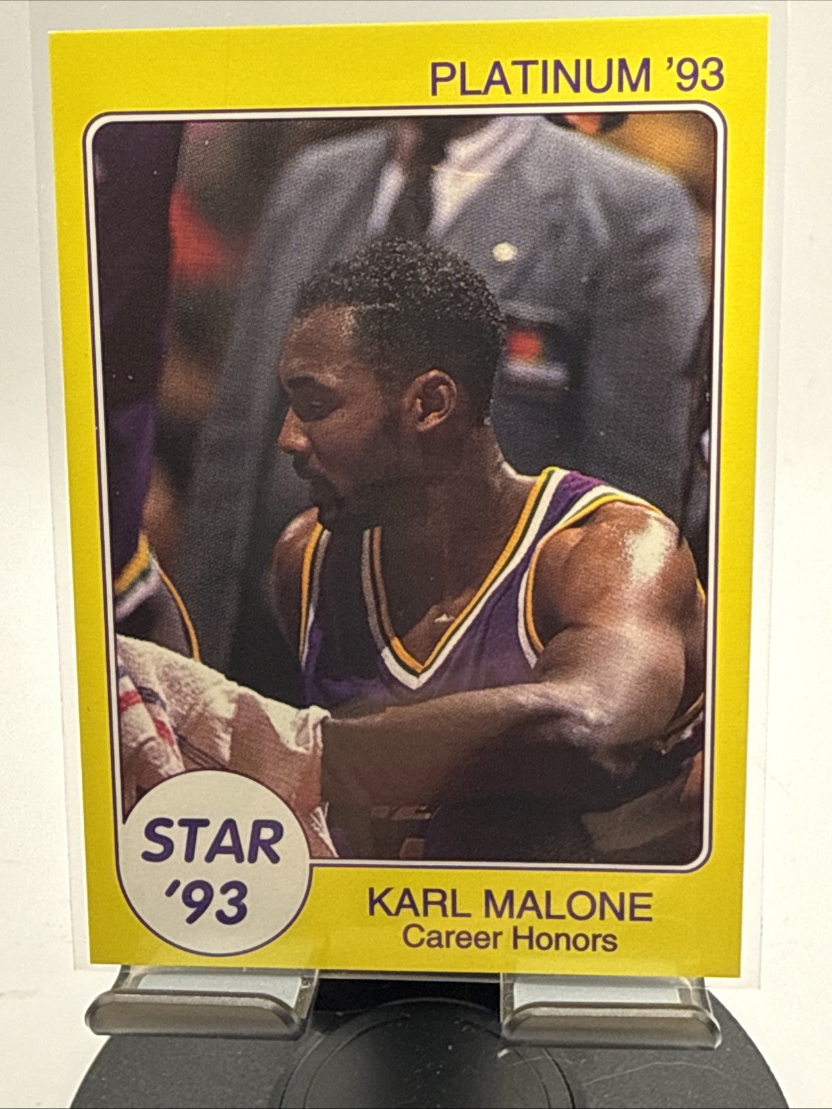 1993 STAR International Platinum #89, KARL MALONE /750, Utah Jazz