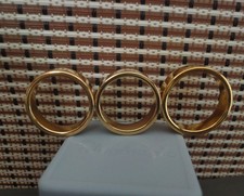 3PCS Golden Strong Magic Trick Magnetic Rings US 9/10/11