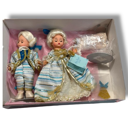 Madame Alexander 8”Dolls George & Martha Washington 1998 #79940 COA W/Box (READ) - Picture 2 of 24
