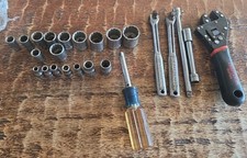 Vintage Craftsman -v- Socket And Tool Lot 24 Pc