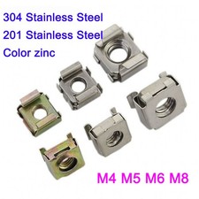 Cage Nuts Cage Rack Nut 201/304 Stainless Carbon Steel M4 M5 M6 M8