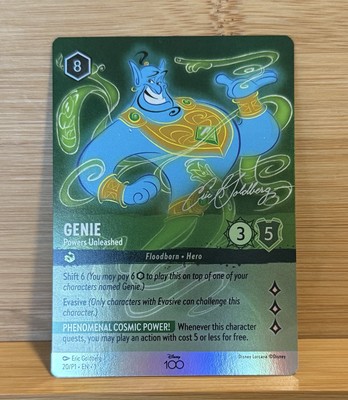 Lorcana Disney 100 Genie Powers Unleashed 20/P1 Promo Foil