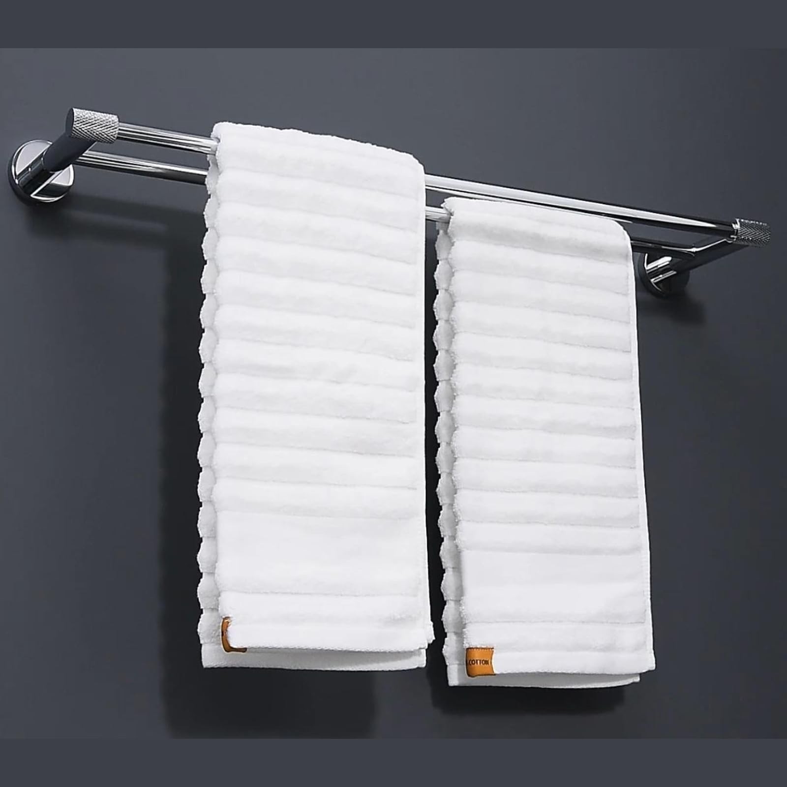 Bar,304 Stainless Steel, Chrome Finish & Stylish Knurled...