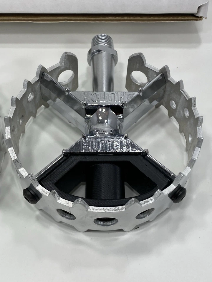 New Hutch BMX Pro Race Pedals JDB Bear Trap With Crush Guards Trick Star Judge - Image 3 of 4