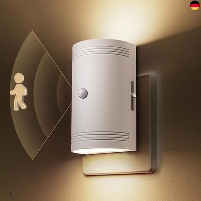 LOHAS-LED Nachtlicht mit Bewegungsmelder, Warmweiß 3000K, 0-100lm Helligkeit 