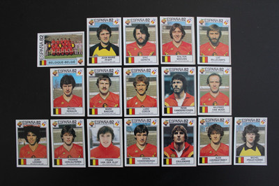   PANINI STICKER WC WM ESPANA 82 1982   BELGIUM BELGIEN  