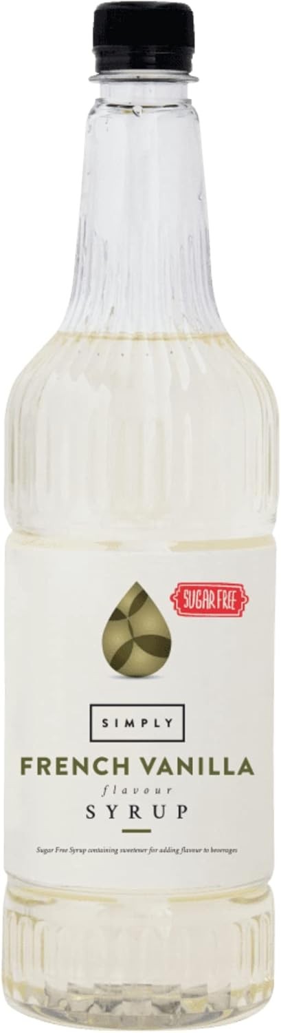 Simply Sugar Free French Vanilla Syrup, Low Calorie, Vegan & Nut Free Flavoured