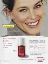 CLARINS Beauty 1-Page PRINT AD 2005 RENEE SIMONSEN beautiful woman smiling