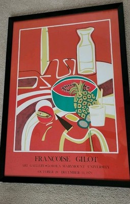 Françoise Gilot ''La Pasteque et l'Ananas'' signed poster