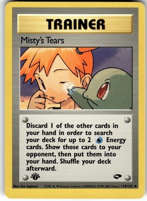 Misty's Tears 1st Edition Gym Challenge 118/132 2000 NM