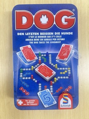Schmidt Spiele 49201 Dog Family Game Metal Box [Open Box, Unused] 
