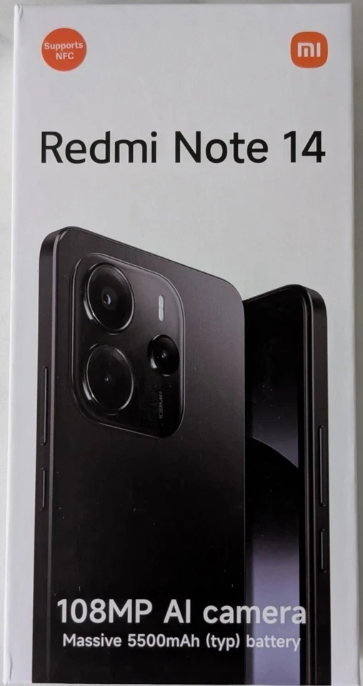 Xiaomi Redmi Note 14 - 6GB+128GB - Black - Dual SIM - Unlocked - BNIB - Image 2 of 4