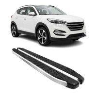 Alu Trittbretter Seitenschweller FüR Hyundai Tucson III 2016-2021 Schwarz Silber