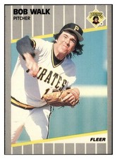 Bob Walk 1989 Fleer #223 Pittsburgh Pirates VTG Baseball *341