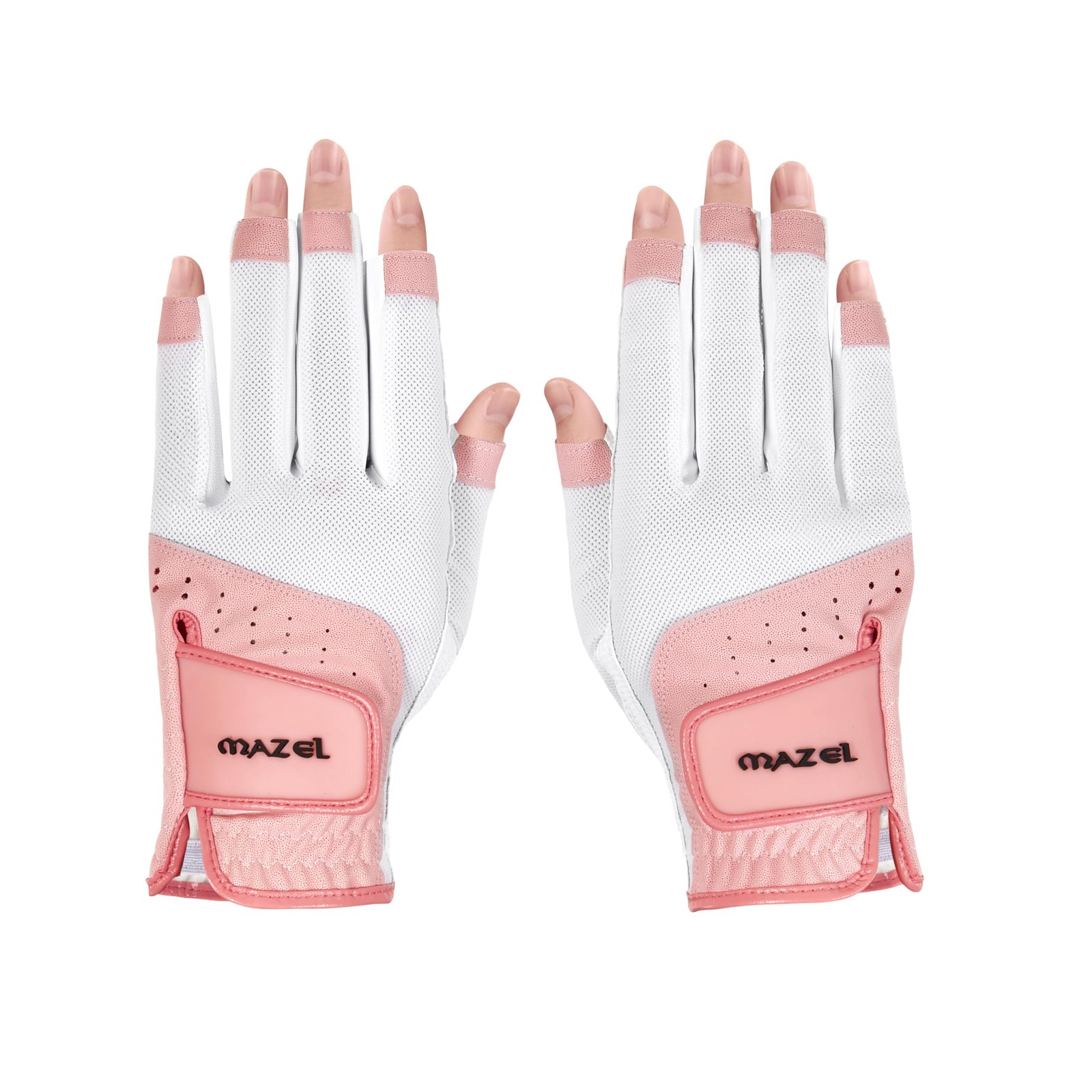 Gants de golf pour femme grip antidérapant blanc taille M maille respirante