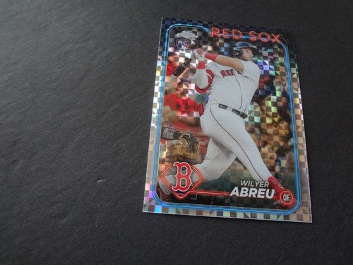2024 Topps Chrome Wilyer Abreu Xfractor Refractor Rookie 165 RC Boston Red Sox