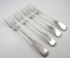 Towle Silverplate HAMMERSMITH 4 Salad Forks 7" Germany