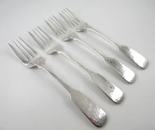 Towle Silverplate HAMMERSMITH 4 Salad Forks 7" Germany