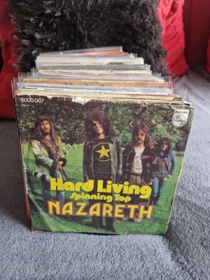Single7''Nazareth..Hard Living/Spinning Top..Siehe Foto Sammelaufgabe