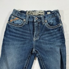 Ariat B4 Relaxed Bootcut Jeans Youth Boys Size 14 Blue Denim Western Stretch