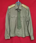 Vintage Russian Soviet Army Master Sergeant Parade Uniform Shirt + Tie Sz 46 XS