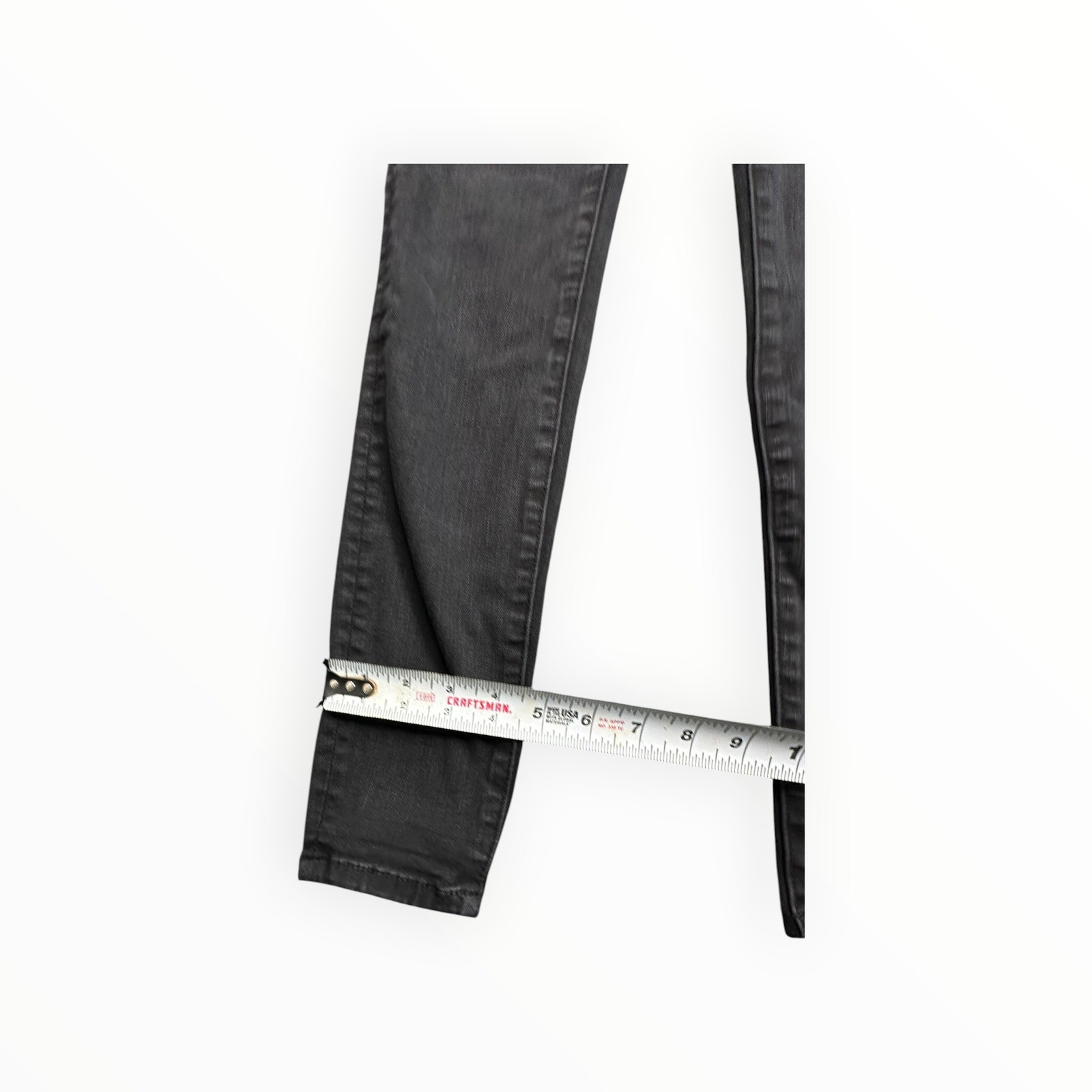American Eagle Jeggings Womens 2 Black Hi-Rise Next Level Stretch Skinny Jeans image 9