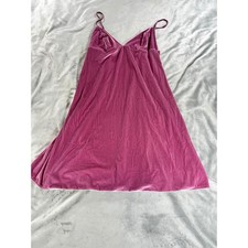 Victoria Secret Babydoll Velvet Dress Slip Chemise Style Short Pink Women Small